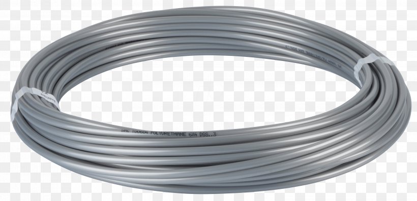 Steel Wire Galvanization Hose Silver, PNG, 3000x1450px, Steel, Air, Construction, Ethernet Cable, Galvanization Download Free