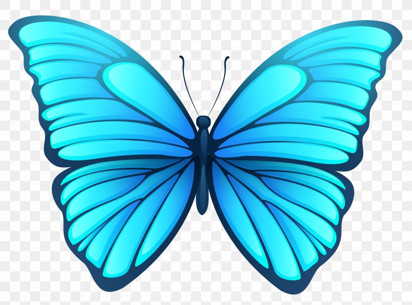 Butterfly Clip Art, PNG, 5814x4304px, Butterfly, Azure, Brush Footed Butterfly, Butterflies And Moths, Color Download Free