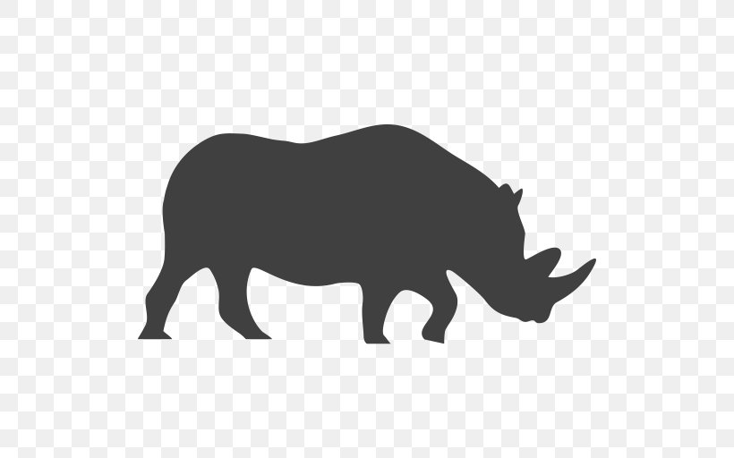 Rhinoceros Endangered Species, PNG, 512x512px, Rhinoceros, Animal, Black And White, Cattle Like Mammal, Endangered Species Download Free