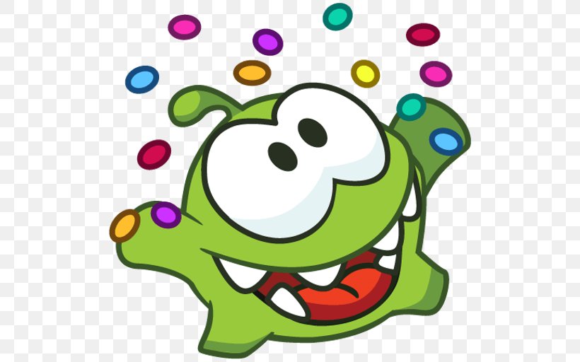 Sticker Cut The Rope VKontakte Пикабу Clip Art, PNG, 512x512px, Sticker, Amphibian, Android, Area, Artwork Download Free
