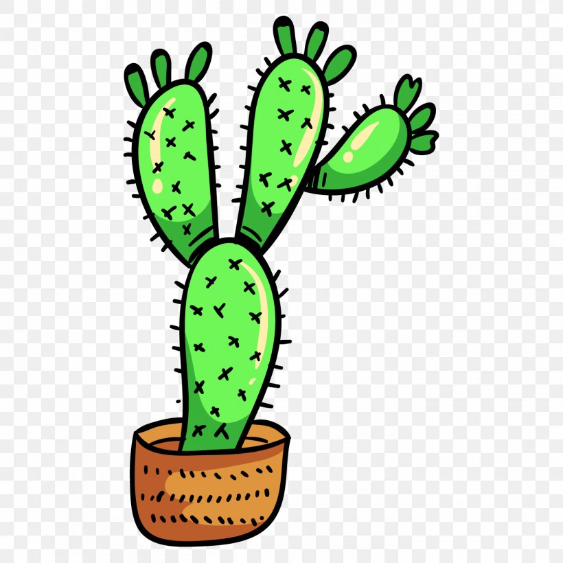 Cactus Clip Art Vector Graphics Image Download, PNG, 1400x1400px, Cactus, Caryophyllales, Flower, Green, Plant Download Free
