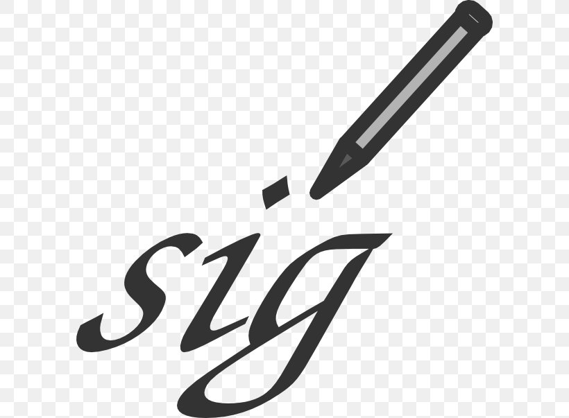 Clip Art Electronic Signature, PNG, 600x603px, Signature, Black, Black And White, Brand, Computer Software Download Free