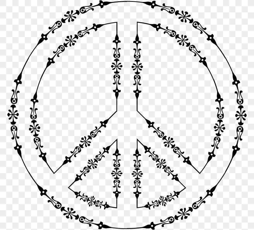 Peace Symbols Clip Art, PNG, 774x744px, Peace Symbols, Area, Black And White, Diagram, Display Resolution Download Free