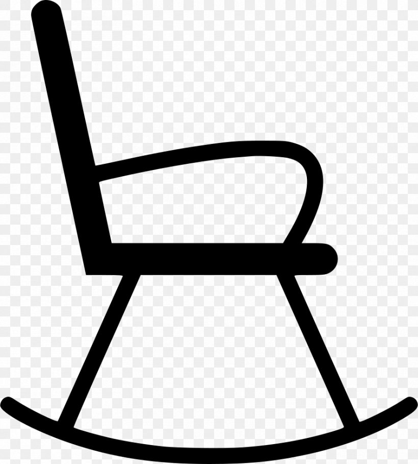 Rocking Chairs Table Clip Art, PNG, 884x980px, Chair, Bedroom, Black And White, Furniture, Interior Design Services Download Free
