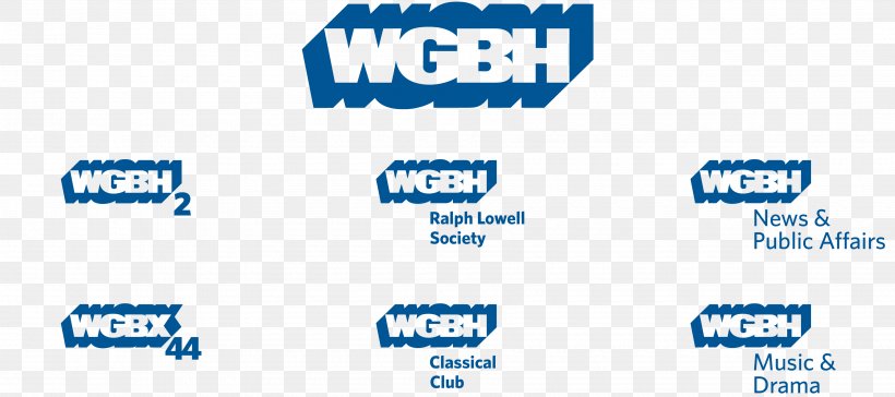 WGBH Organization Logo Public Broadcasting, PNG, 3600x1600px, Wgbh, Area, Blue, Boston, Brand Download Free