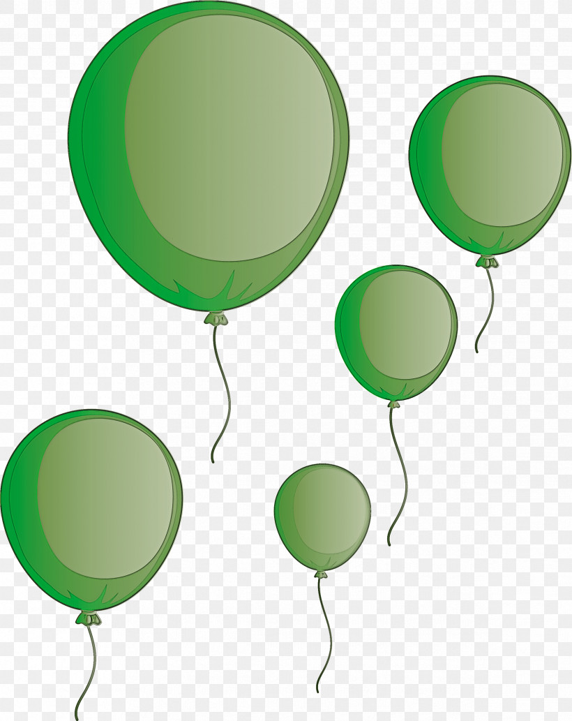 Balloon, PNG, 2381x3000px, Balloon, Anniversary, Birthday, Computer, Green Download Free