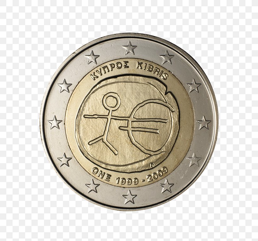 Cyprus 2 Euro Coin 2 Euro Commemorative Coins Euro Coins, PNG, 768x768px, 1 Euro Coin, 2 Euro Coin, 2 Euro Commemorative Coins, Cyprus, Banknote Download Free