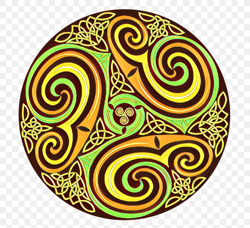 Motif, PNG, 750x750px, Yellow, Circle, Motif, Spiral, Visual Arts Download Free