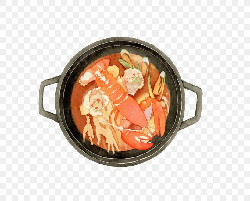 Seafood Clay Pot Cooking Cartoon, PNG, 1192x960px, Seafood, Animal Source Foods, Cartoon, Casserole, Clay Pot Cooking Download Free