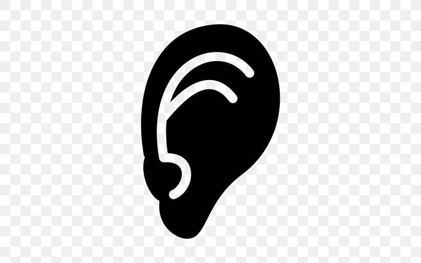 Ear Computer Font, PNG, 512x512px, Ear, Attitude, Black And White, Brand, Computer Font Download Free