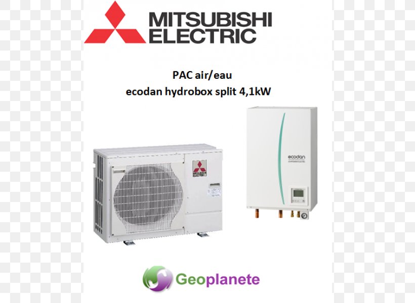 Heat Pump Mitsubishi Electric Ecodan Foundation, PNG, 600x600px, Heat Pump, Air Conditioning, Architectural Engineering, Ecodan, Electronics Download Free