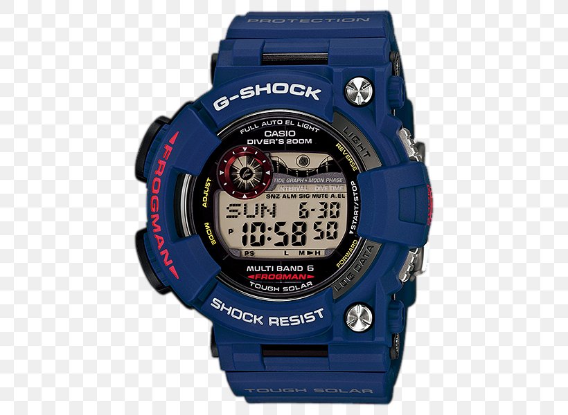 Master Of G Casio G-Shock Frogman Watch, PNG, 500x600px, Master Of G, Blue, Brand, Casio, Casio Gshock Frogman Download Free