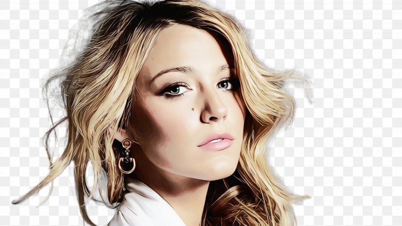 Mouth Cartoon, PNG, 2664x1500px, Watercolor, Beauty, Black Hair, Blake Lively, Blond Download Free