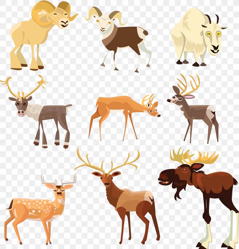 Antelope Elk Moose Deer Ungulate, PNG, 2046x2138px, Antelope, Animal, Animal Figure, Antler, Cloven Hoof Download Free