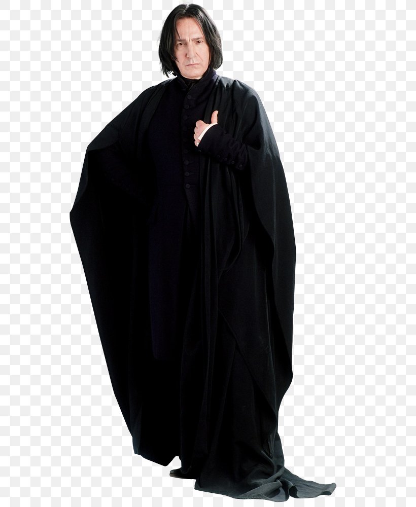 Professor Severus Snape Harry Potter And The Deathly Hallows – Part 1 Harry Potter And The Philosopher's Stone Ron Weasley, PNG, 569x1000px, Professor Severus Snape, Academic Dress, Alan Rickman, Black, Cape Download Free
