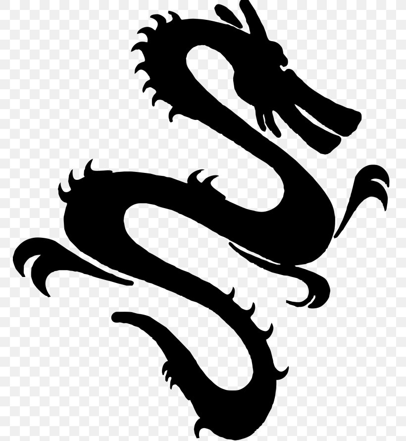 Chinese Dragon Clip Art, PNG, 768x890px, Chinese Dragon, Art, Artwork, Black And White, Chinese Mythology Download Free