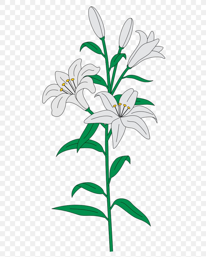 Floral Design Cut Flowers Plant Stem Lilium Clip Art, PNG, 538x1023px, Floral Design, Artwork, Black And White, Branch, Cut Flowers Download Free