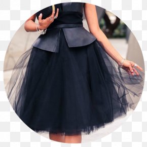 Evening Dress - Little Black Dress Skirt Tulle Clothing PNG