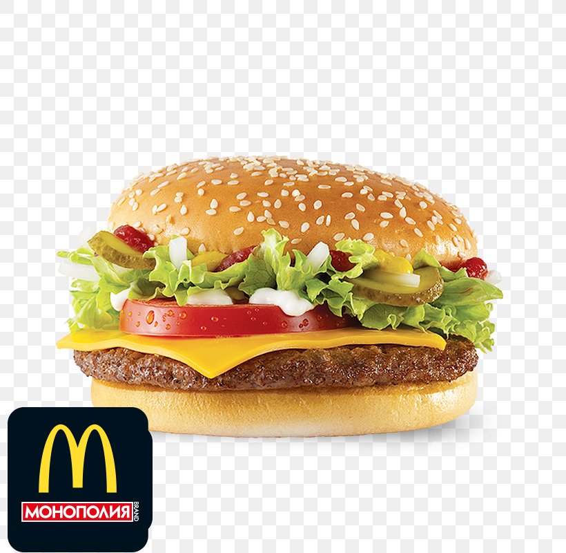 Cheeseburger McDonald's Quarter Pounder Hamburger Beefsteak Big N' Tasty, PNG, 800x800px, Cheeseburger, American Food, Beefsteak, Breakfast Sandwich, Buffalo Burger Download Free