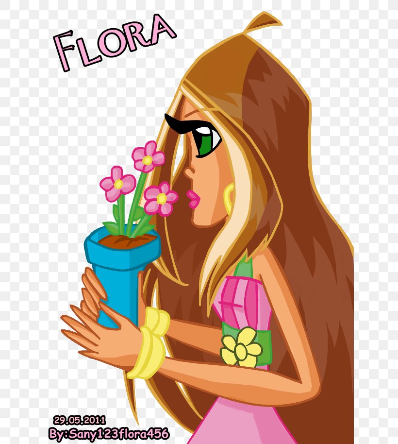Flora Stella Butterflix Fan Art, PNG, 638x914px, Watercolor, Cartoon, Flower, Frame, Heart Download Free