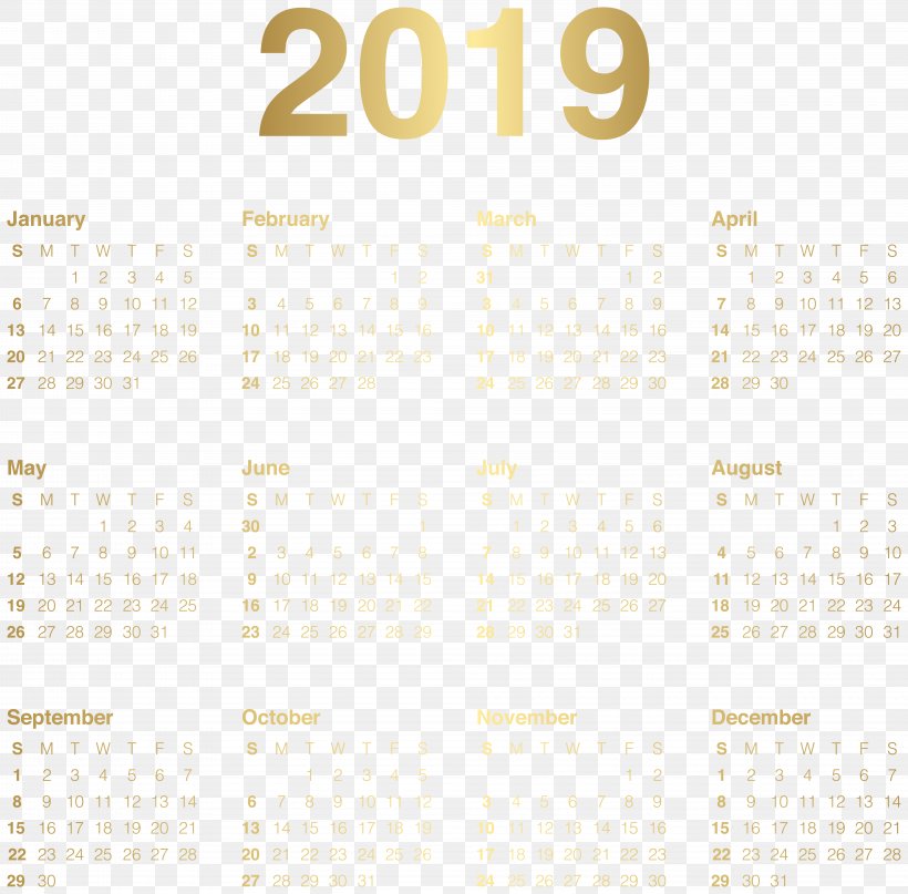 Transparent Calendar Image Clip Art, PNG, 8000x7879px, 2018, 2019, Calendar, Advertising, December Download Free