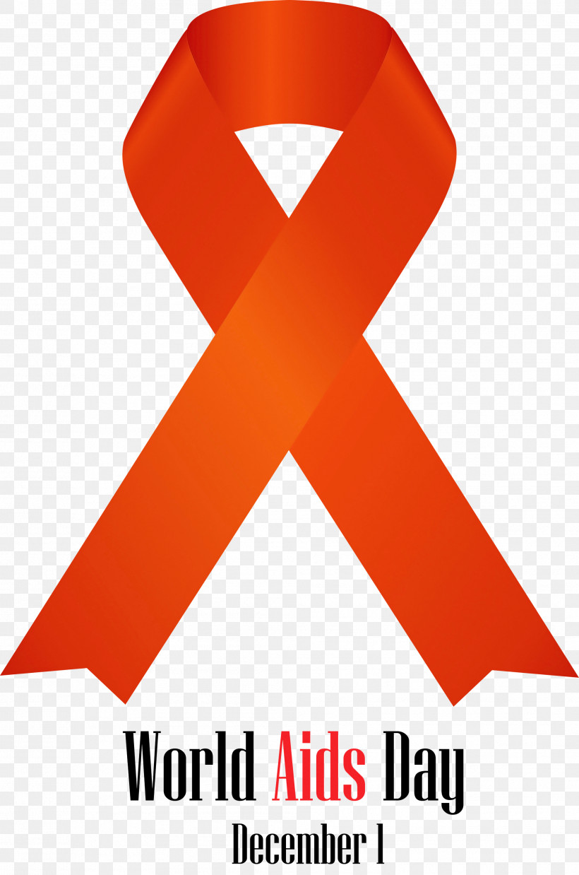 World Aids Day, PNG, 1986x3000px, World Aids Day, Line, Logo, Orange, Red Download Free
