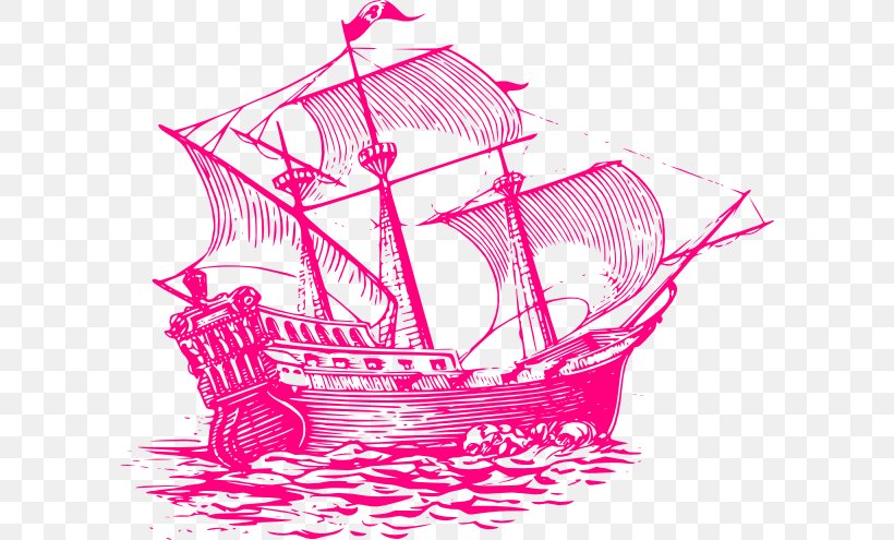 Sailing Ship Drawing Piracy Clip Art, PNG, 600x495px, Ship, Boat, Caravel, Carrack, Drawing Download Free