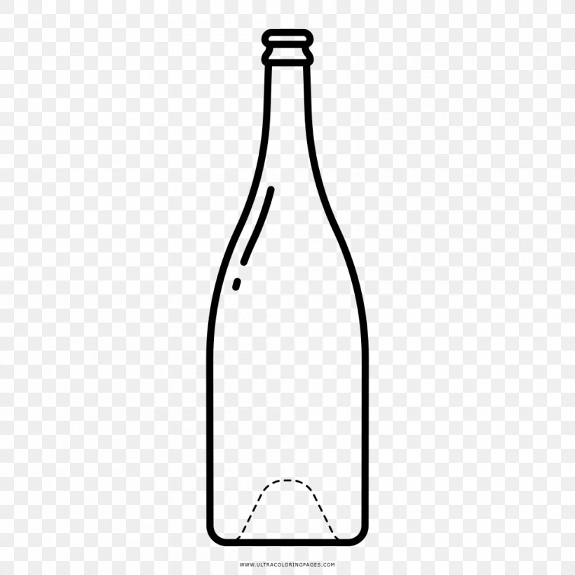 Glass Bottle Beer Bottle, PNG, 1000x1000px, Glass Bottle, Beer, Beer Bottle, Beverage Can, Black And White Download Free
