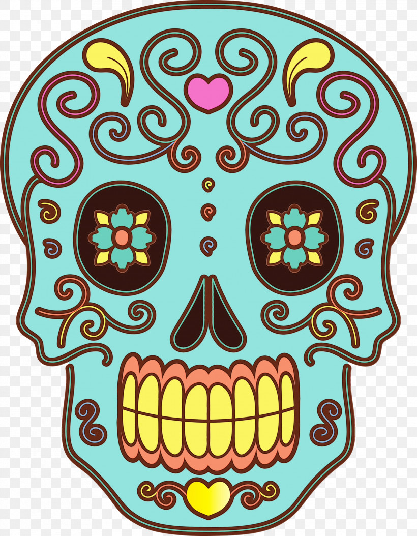 Skull Art, PNG, 2332x2999px, Calavera, Cartoon, D%c3%ada De Muertos, Day Of The Dead, Drawing Download Free