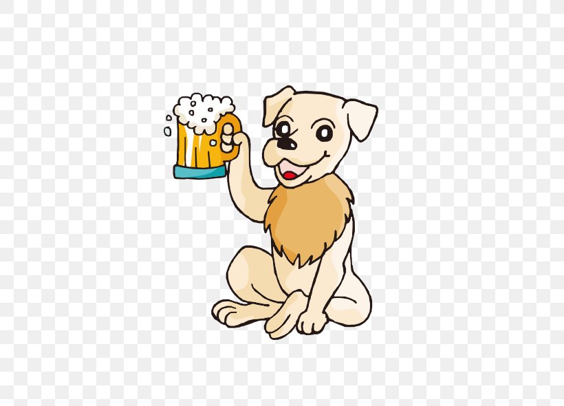 Dog Beer Cartoon, PNG, 464x590px, Dog, Area, Art, Beer, Carnivoran Download Free