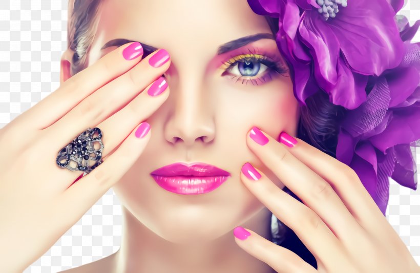 Nail Face Skin Beauty Purple, PNG, 2480x1612px, Nail, Beauty, Eyebrow, Face, Finger Download Free