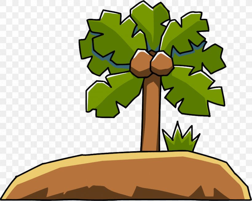 Scribblenauts Unlimited Tree Super Scribblenauts Clip Art, PNG, 859x686px, Scribblenauts, Coconut, Fandom, Flower, Flowering Plant Download Free