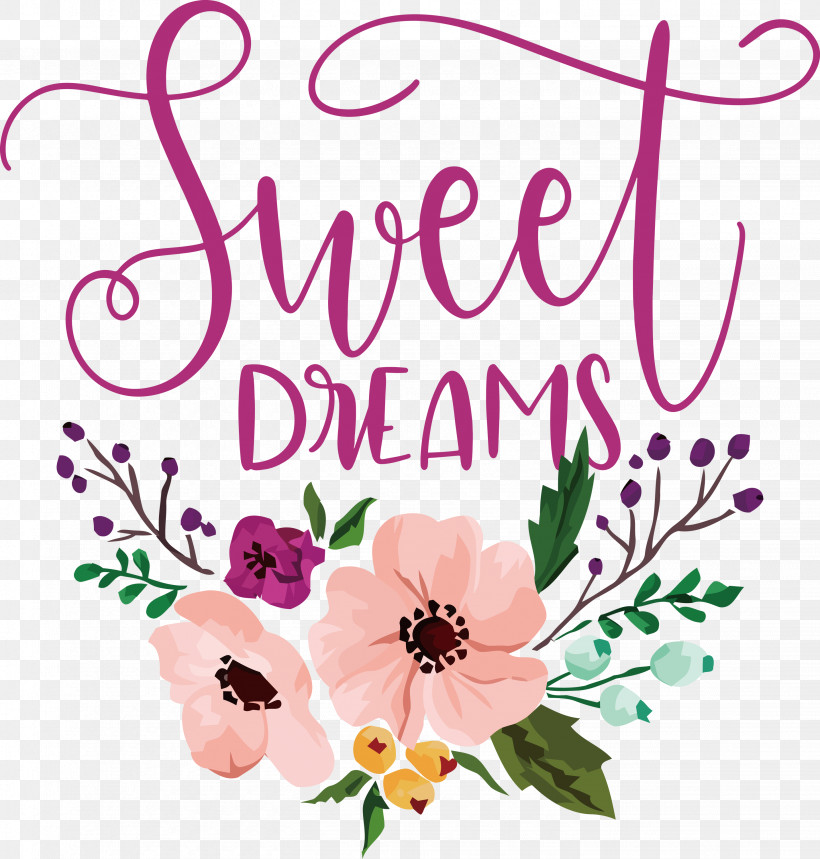 Sweet Dreams Dream, PNG, 2862x3000px, Sweet Dreams, Cricut, Dream, Floral Design, Free Download Free