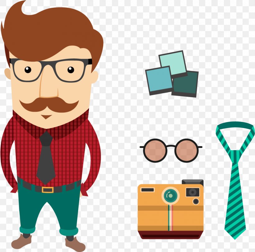 Vector Graphics Clip Art Illustration Hipster, PNG, 1084x1073px, Hipster, Art, Cartoon, Fictional Character, Glasses Download Free