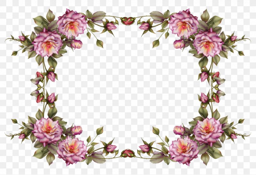 Flower Picture Frame Clip Art, PNG, 1024x701px, Borders And Frames, Artificial Flower, Blue Rose, Color, Cut Flowers Download Free