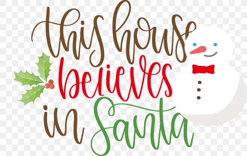 This House Believes In Santa Santa, PNG, 3000x1894px, This House Believes In Santa, Floral Design, Fruit, Logo, M Download Free