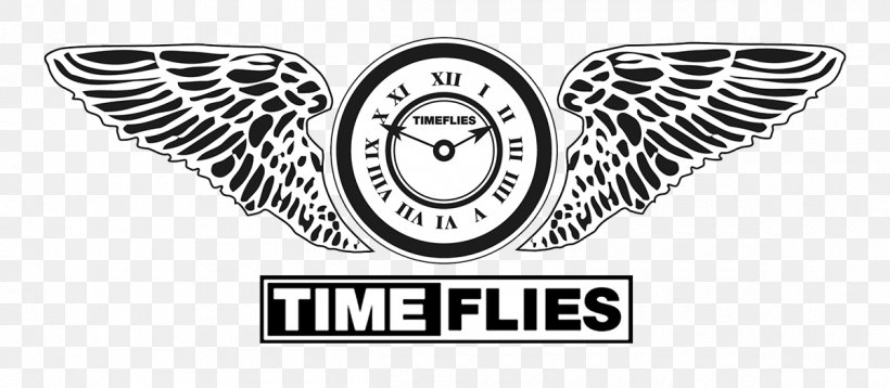 Time Fly Logo Party Disc Jockey, PNG, 1200x524px, Time, Black And White, Body Jewelry, Brand, Carl Cox Download Free