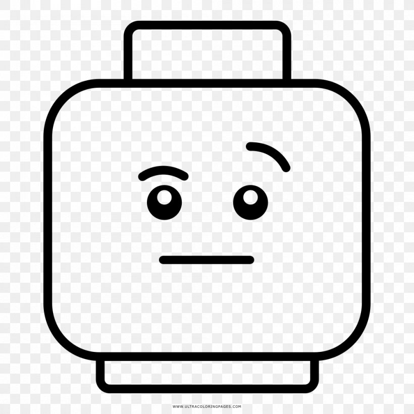 Lego Minifigure Drawing Emoticon Clip Art, PNG, 1000x1000px, Lego, Area, Black And White, Drawing, Emoticon Download Free