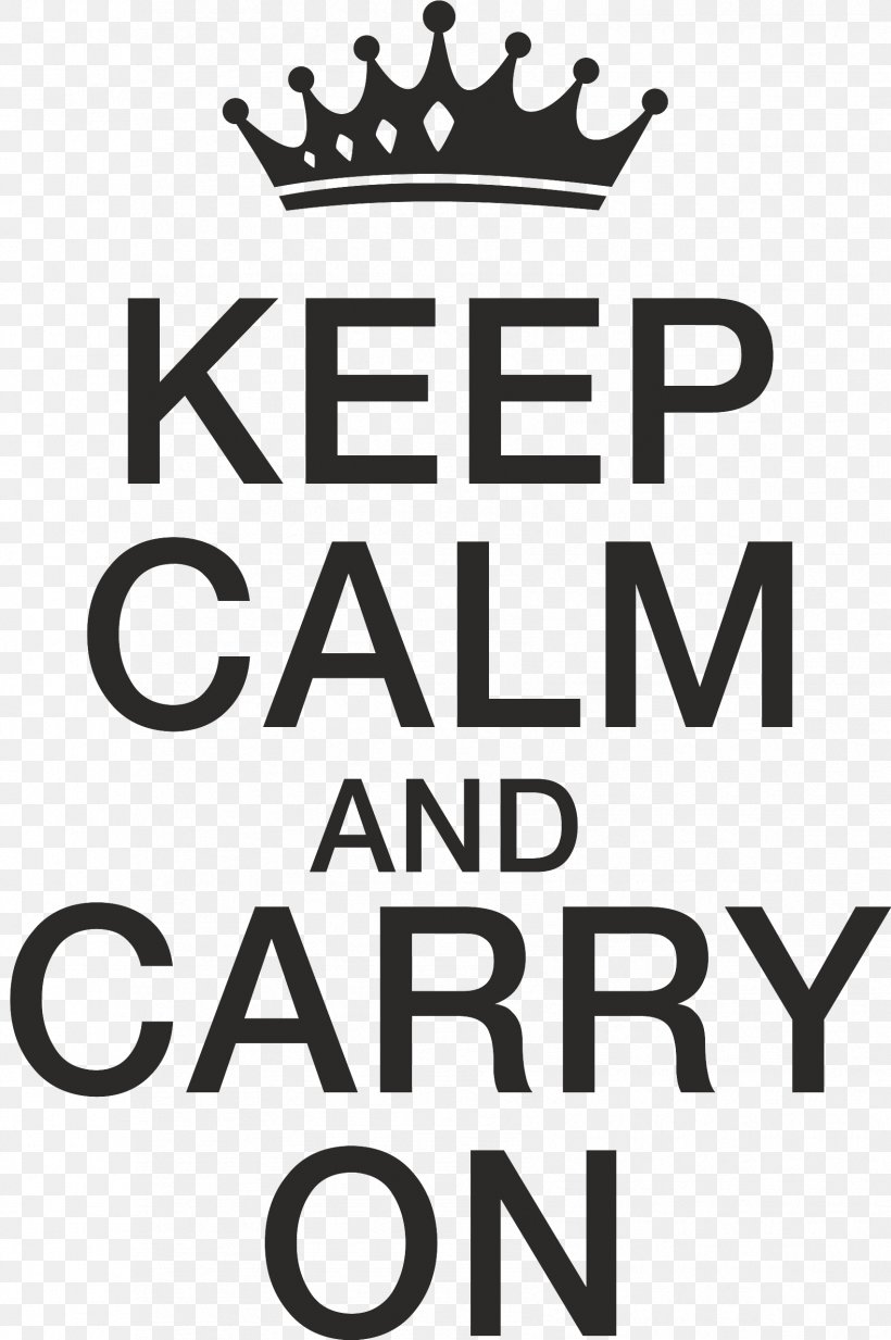 Keep Calm And Carry On Crown Vector