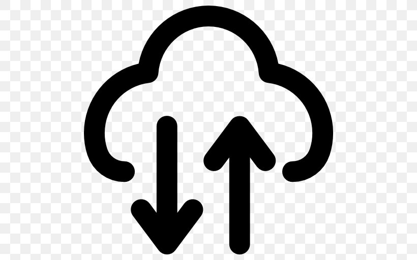 Cloud Computing Data Transmission Cloud Storage, PNG, 512x512px, Cloud Computing, Area, Black And White, Cloud Storage, Computing Download Free