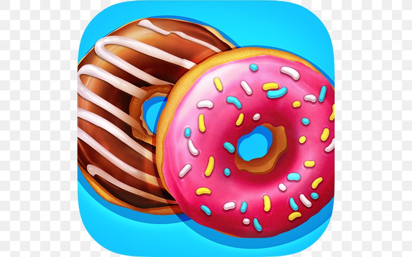 Donuts Maker Cooking Games Delicious Donuts Food, PNG, 512x512px, Donuts, Apple, Confectionery, Cooking, Cuisine Download Free