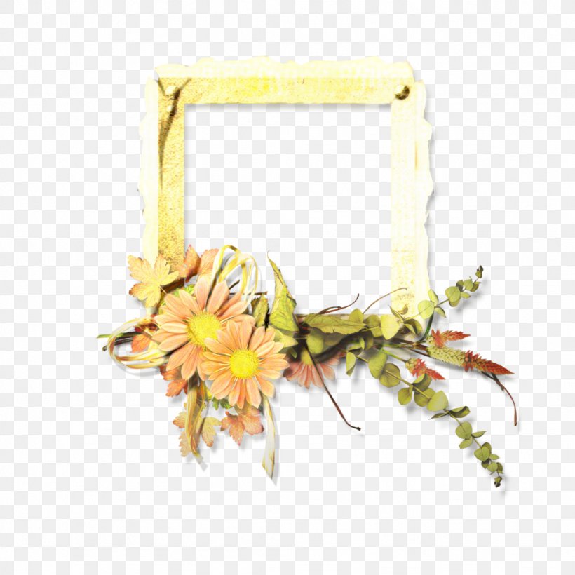 Floral Design Picture Frames Yellow Petal, PNG, 1024x1024px, Floral Design, Flower, Petal, Picture Frames, Plant Download Free