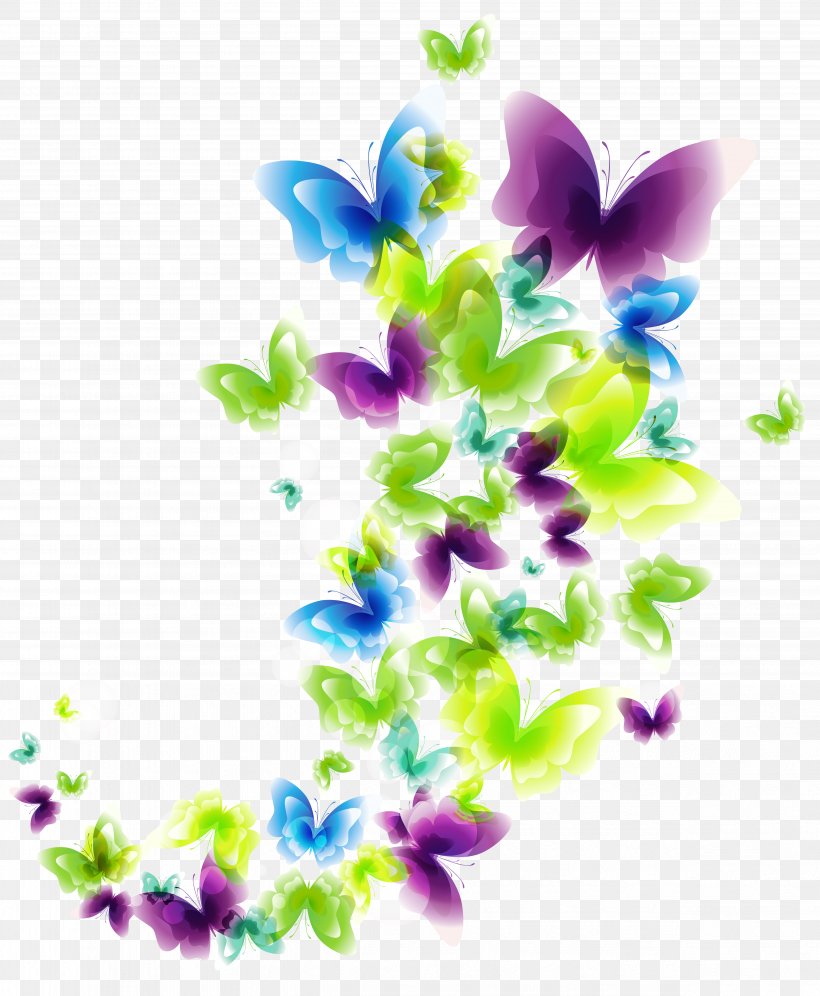 Butterfly Clip Art, PNG, 4889x5943px, Butterfly, Branch, Color, Flora, Floral Design Download Free