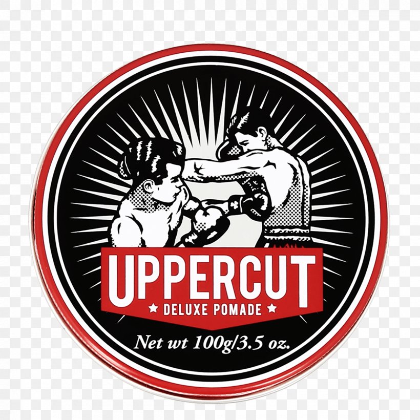 Uppercut Deluxe Pomade Uppercut Deluxe Featherweight Uppercut Deluxe Matt Clay Hair, PNG, 1200x1200px, Pomade, Badge, Barber, Brand, Hair Download Free