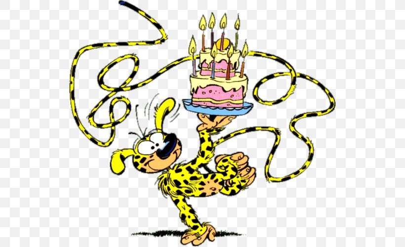 Birthday Cake Marsupilami Happy Birthday To You Party, PNG, 540x500px, Birthday Cake, Art, Artwork, Birthday, Bon Anniversaire Download Free