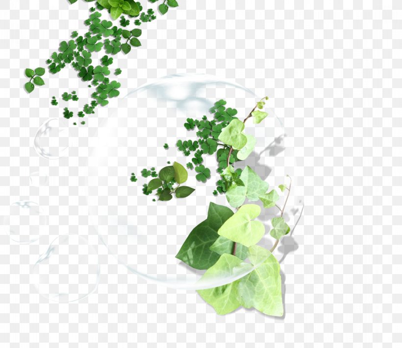 Leaf Green Clover, PNG, 1092x948px, Leaf, Bubble, Clover, Designer, Drop Download Free