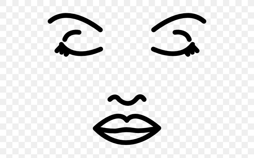 Vector Graphics Woman Face, PNG, 512x512px, Woman, Art, Blackandwhite, Emoticon, Eye Download Free