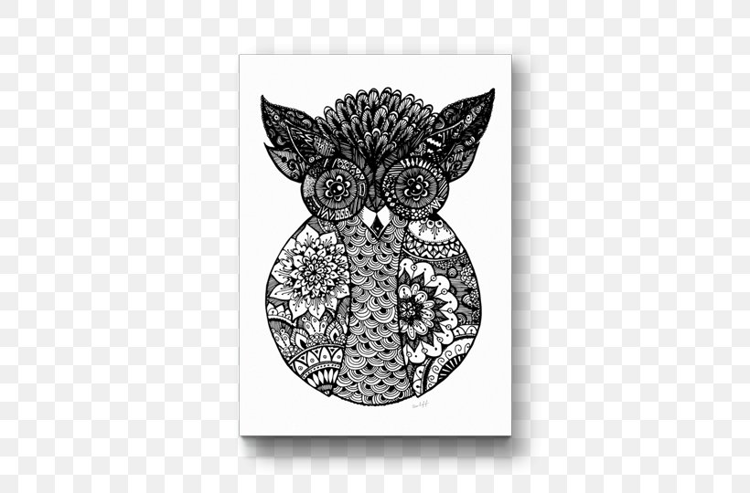 Poster Drawing IPhone 8 Plus Visual Arts, PNG, 500x540px, Poster, Bird, Bird Of Prey, Black And White, Cat Download Free