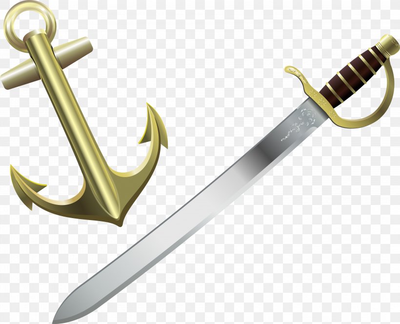 Drawing Clip Art, PNG, 3974x3222px, Drawing, Anchor, Cold Weapon, Dagger, Sabre Download Free
