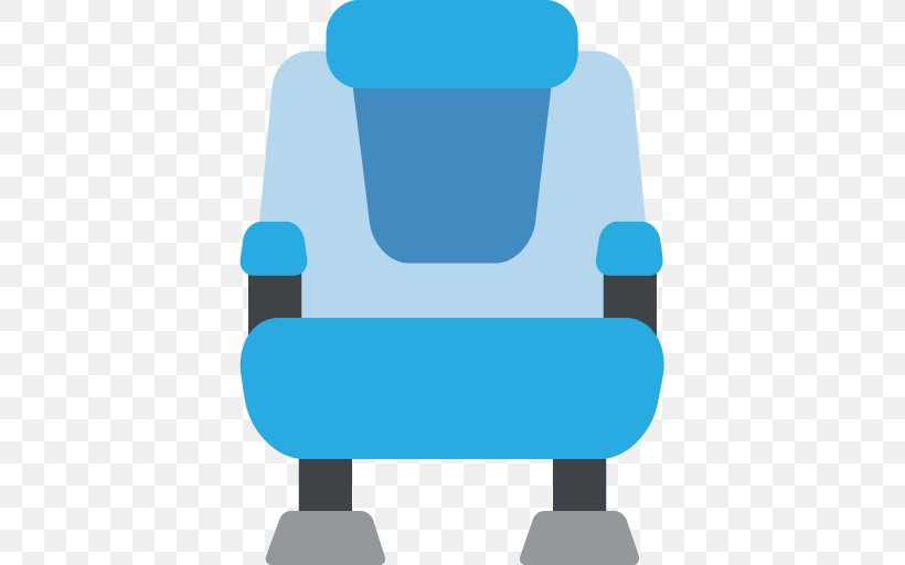 Emoji Chair Seat Text Messaging SMS, PNG, 512x512px, Emoji, Bean Bag Chair, Blue, Chair, Cobalt Blue Download Free